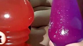 WHOA! She Toys Pussy Then GAPES Her Loose ASSHOLE!