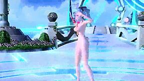 hatsune miku's huge tits ass explode from nude rabbit diva costume