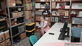 reverend's cute assistant caught stealing gets tight pussy punished hard