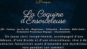 French ASMR JOI Fantasy Seductive Enchantress Coquine Densorceleuse Teases Orgasm