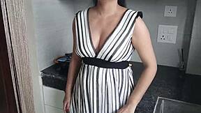 Hot Indian Stepsis Begs Stepbro For Kitchen Pounding?!