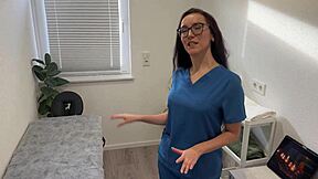 one towel slip in the hospital and she's deepthroating your cum-covered cock