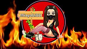 asian slut in red takes long cock deepthroat then creampie tight shaved pussy