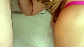 whoa fingering this pink milf's meatflaps then deepthroat cum swallow session 😍💦 big natural tits everywhere