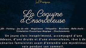 French ASMR JOI Fantasy Seductive Enchantress Coquine Densorceleuse Teases Orgasm