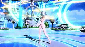 hatsune miku's huge tits ass explode from nude rabbit diva costume