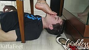 goddess kiffa pulls off teacher foot worship under the desk ep 1 part 2
