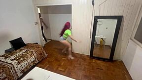 babe in jason costume chases me for halloween roleplay massage turns into sloppy deepthroat cum mouthful