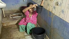 Desi Bhabhi's Intense Blowjob Turns into Devar's Hard Bathroom Pounding Passion