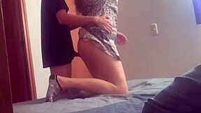 Stepsister Locks Room with Boyfriend Hidden Cam Catches Doggystyle Cowgirl