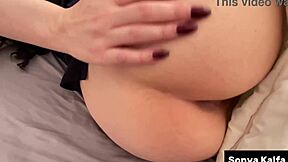 Quiet housewife's big round ass hides wild morning bed fuck with stepson cuckold twist