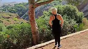 Jaime's Outdoor Lingerie Tease In Nature