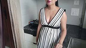 Hot Indian Stepsis Begs Stepbro For Kitchen Pounding?!