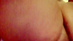 Shaved pussy milf spreads hairless lips wide open