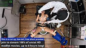 petite latina nurse mya trades her shaved pussy for commissary cash backstage