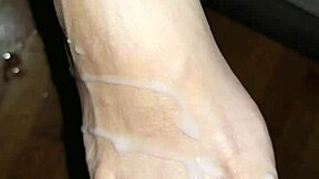 Creamy Toes and Feet Drenched in Hot Cum Blast