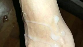 Creamy Toes and Feet Drenched in Hot Cum Blast