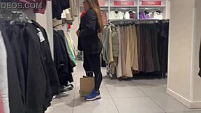 oh man i can't stop staring at this round latina ass stretching those see-thru leggings