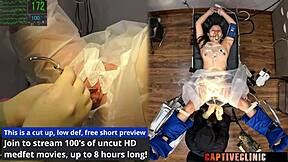 petite latina nurse mya trades her shaved pussy for commissary cash backstage