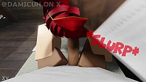 femboy's fat ass grinds and sucks throbbing cock seductively