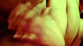 Shaved pussy milf spreads hairless lips wide open