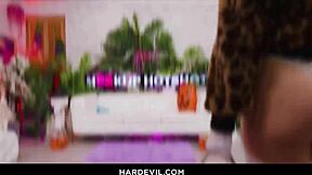 wild halloween night with candy cigarettes and playful kinky teasing fun