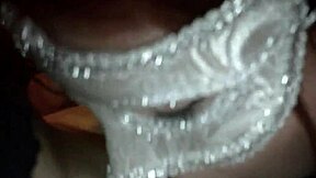 Watch this masked wife slut deepthroat like a pro amateur blowjob queen