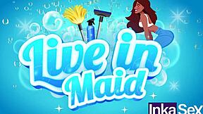 Discovering shy brunette employee and pounding her tight ass