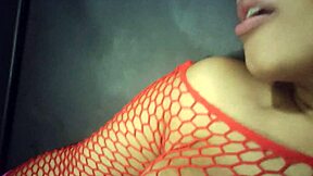 behind the scenes with glasses asian babe backstage fun