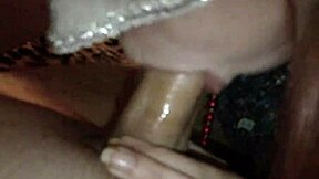 Watch this masked wife slut deepthroat like a pro amateur blowjob queen