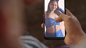 Discovering shy brunette employee and pounding her tight ass