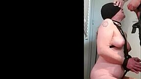whoa this bound slave takes piss order bj and cum like a total whore... damn