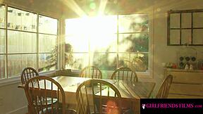 cheating wife calls asian lover for epic face sitting tongue fingering scissoring orgasm session