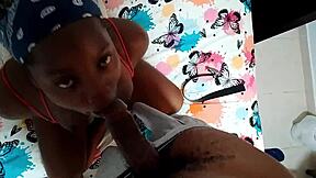 cute colombian slut deepthroats stepdaddy's monster cock, how huge??