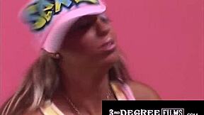 vintage blonde babe rides cock cowgirl licks pussy in 3rddegreefilms hardcore fuck