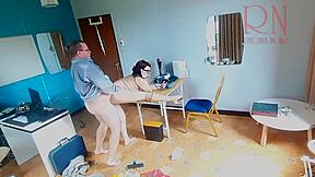 boss dominates me on phone with office blowjob and facial cum