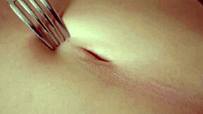 elizabeth and nicolette lick petite pussies in kitchen