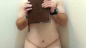 she's possessed by dark forces jolting her body in humiliated blackmail fantasy