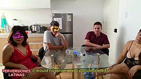 real swinger couple swap goes wild with double creampie orgy and cumswap