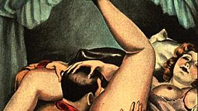 Isn't this vintage erotic art just dripping with antique seduction?