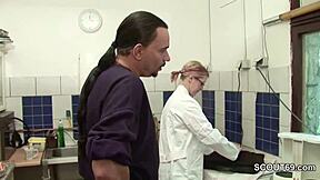 Petite Skinny Virgin Teen Takes First Monster Cock From Boss At Job