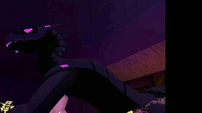 Synth and angel goddess share intimate furry romance night