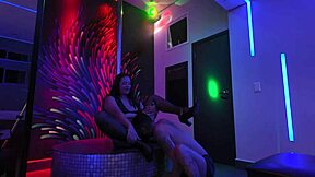 Exhibiting for Husband's Friend Leads to Cum Guzzling