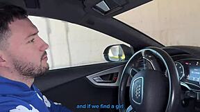 Quick Street DP Threesome: Petite Latina Takes Double Anal from Raul Bud and Stranger