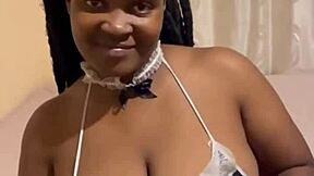 damn that naughty ebony maid with huge ass twerks so sexy