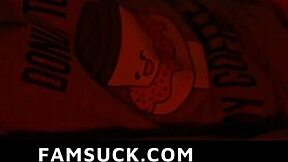 Stepdad Hammers Best Friend While Stepdaughter Fingers Cunt