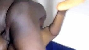 big ass ebony shakes wildly while bouncing on massive black cock