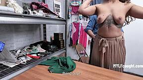 Naomi Ryder Milfcaught Fucking Hard on Desk with Police Cock at Work