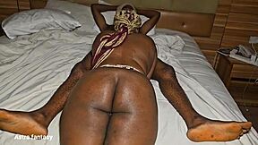 Oiled bbw madam craves house boy's monster cock after massage tease