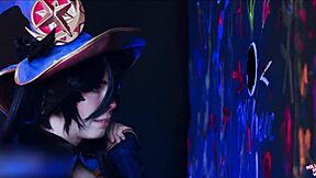 Mollyredwolf's astrologer mona delivers sloppy glory hole blowjob in 4k cosplay